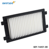 Air Filter 6ey-14451-00-00 Compatible With Yamaha Ex/VX TR-1 Series Motorboat 6ey-14451