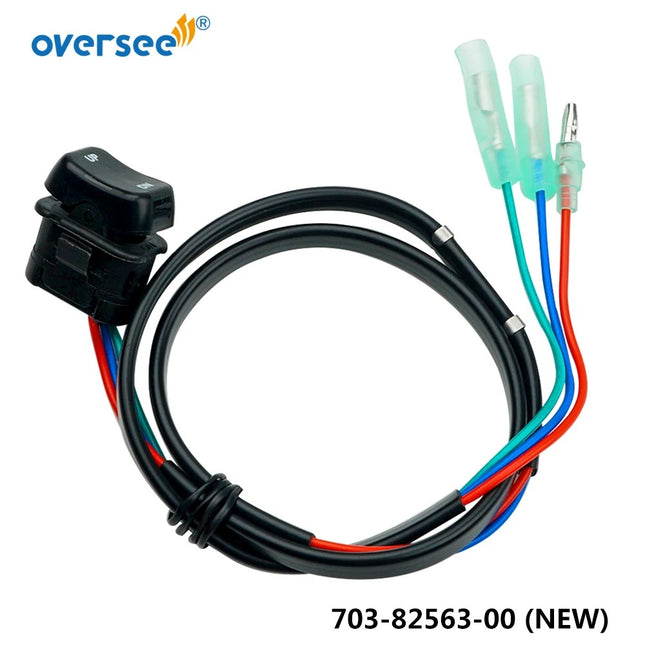 Supervisar Marina 703-82563; 703-82563-31 Reemplazo del conjunto del interruptor de inclinación embellecedor para caja de control Yamaha motor fueraborda de 2 tiempos y 4 tiempos