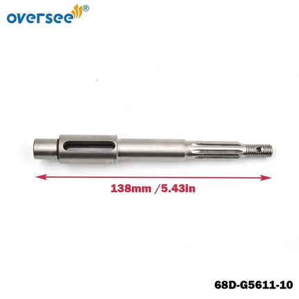 68D-G5611-10 Propeller Shaft Replace For Yamaha Powertec 4HP 5HP Outboard Motor 68D-G5611