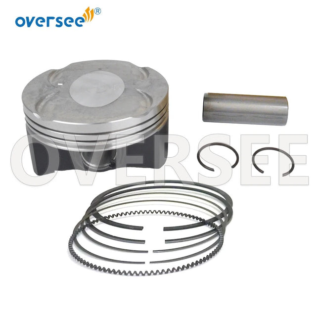 6P2-11631-10-93 Piston & Ring STD For Yamaha Outboard F LF200 250 HP 4-Stroke Engine
