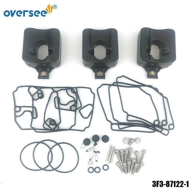 3PCS 3F3-87122-1 CARBURETOR REPAIR KIT FOR Tohatsu Outboard M 60B/70B C 2003–UP