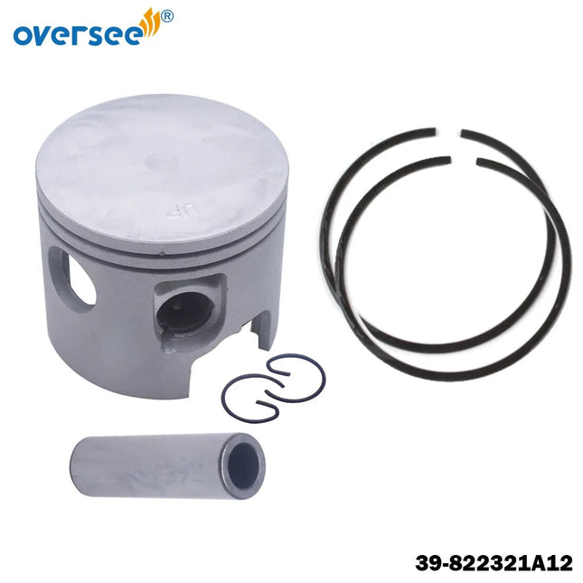 2704-826191T4 Piston Kit Std with Ring For Mercury 75-90-100HP Outboard Motor L3 L4 Pro 14470 Mariner 65-125HP 821896A6 826191T4