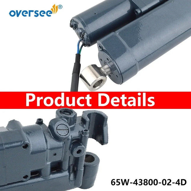 65W-43800-02-4D + 65W-43880 For Yamaha F25 F30HP 40HP Outboard Single Ram Power Tilt Trim Unit + Motor