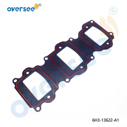 6H3-13622 Intake Manifold Gasket for Yamaha 60HP 70HP 3-Cyl Outboard Engine 6H3-13622-A1