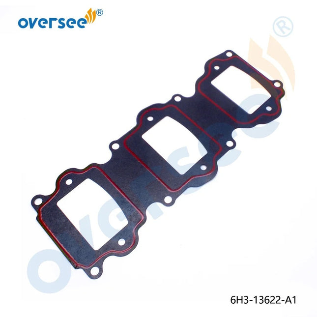 Oversee Marine 6H3-13622;6H3-13622-A1 Reemplazo de junta de colector de admisión para motor fueraborda Yamaha de 3 cilindros 60HP 70HP de 2 tiempos