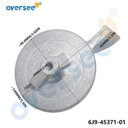Anode Kit KIT-60500-AN-A0 for Yamaha F150D F150F Outboard Engine 6J9-45371-01 TAB-TRIM Anode 6G5-45251-02 Top Real Engine ...