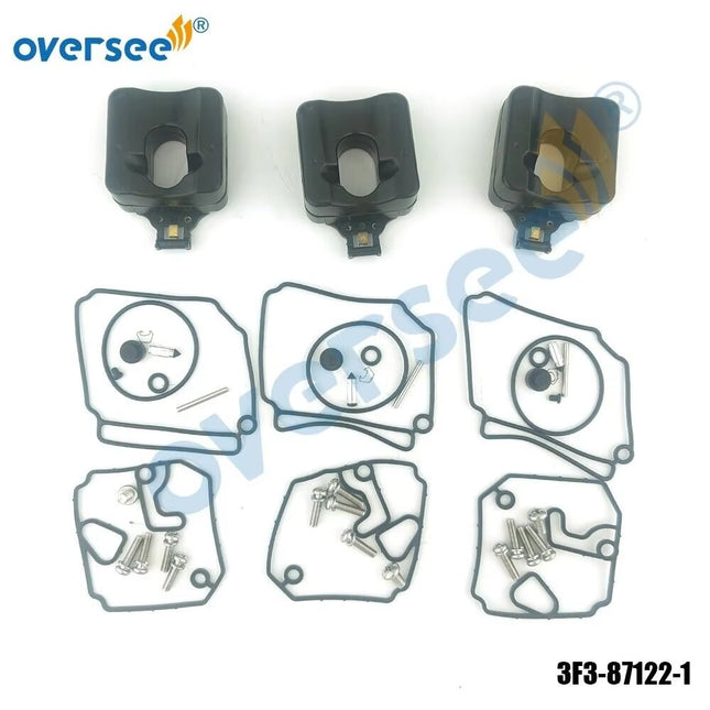 3PCS 3F3-87122-1 CARBURETOR REPAIR KIT FOR Tohatsu Outboard M 60B/70B C 2003–UP