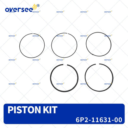 6P2-11631-10-93 Piston & Ring STD For Yamaha Outboard F LF200 250 HP 4-Stroke Engine