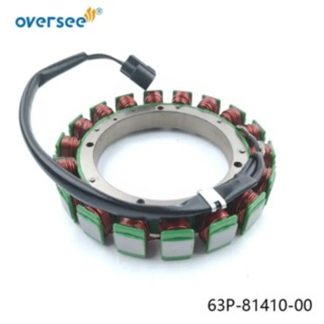 Conjunto de estator 63P-81410 para Motor fueraborda Yamaha 4T F150B 6BM 6BN 150hp 63P-81410-00 2004 up generador