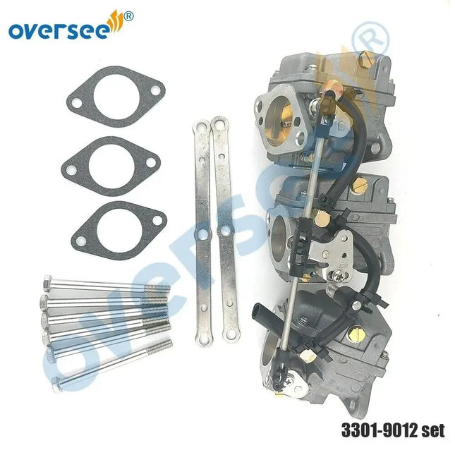 Juego de carburador Oversee marine 3301-9012 para fueraborda MERCURY/MARINER 2T 3 CLY 70-75-80-90HP