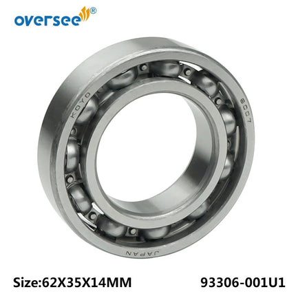 Oversee Marine 93306-001U1 Reemplazo de rodamientos para motor fueraborda Yamaha 25HP 30HP 40HP 50HP 60HP