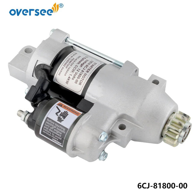 Starter Motor 6CJ-81800 For YAMAHA Outboard F115TJR TLR S114-838A Engine 6CJ-81800-10 Boat Motor Parts