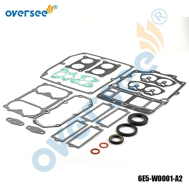 Supervisar Marina 6E5-W0001; 6E5-W0001-01; 6E5-W0001-A2; Reemplazo del kit de juntas de cabezal de potencia 6F3-W0001 para motor fueraborda de 2 tiempos Yamaha V4 100-130HP