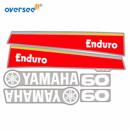 For Yamaha 60HP 2T Outboard Graphics/Sticker Kit Anti-UV Top Cowling Not Fade