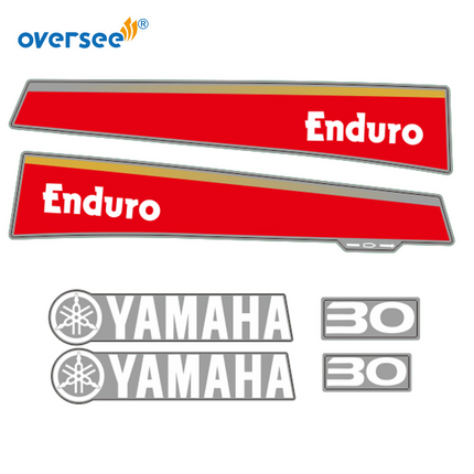 For Yamaha 30HP 2 Stroke Outboard Anti-UV Graphics/Sticker Kit Top Cowling