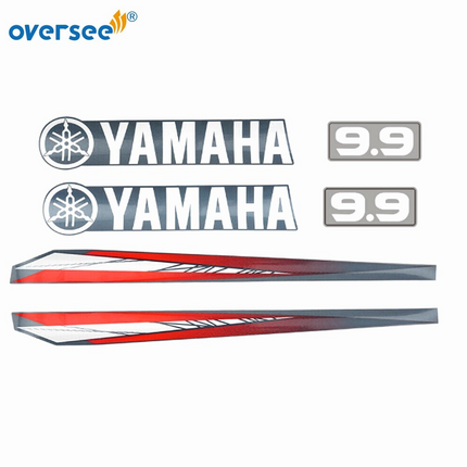 Top Cowling Sticker For Yamaha 9.9HP 2T Anti-UV Graphics/Sticker Kit Decals