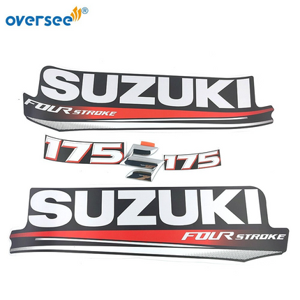 Top Cowling Sticker For Suzuki 4 Stroke 175HP Graphics/Sticker Kit Decals