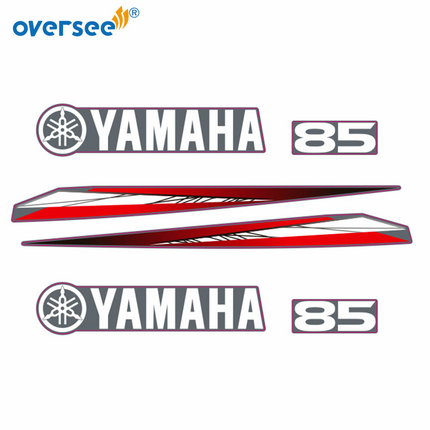 For Yamaha 85hp 2T Outboard Graphics/Sticker Kit Anti-UV Top Cowling Not Fade