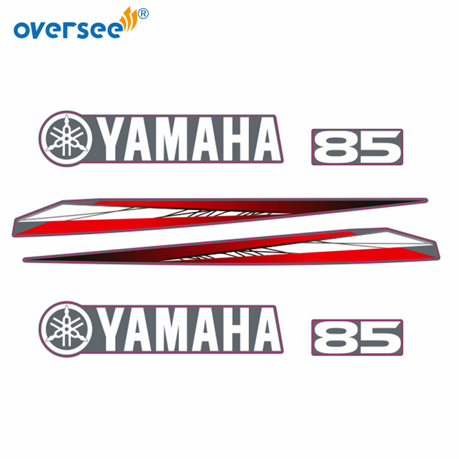 For Yamaha 85hp 2T Outboard Graphics/Sticker Kit Anti-UV Top Cowling Not Fade