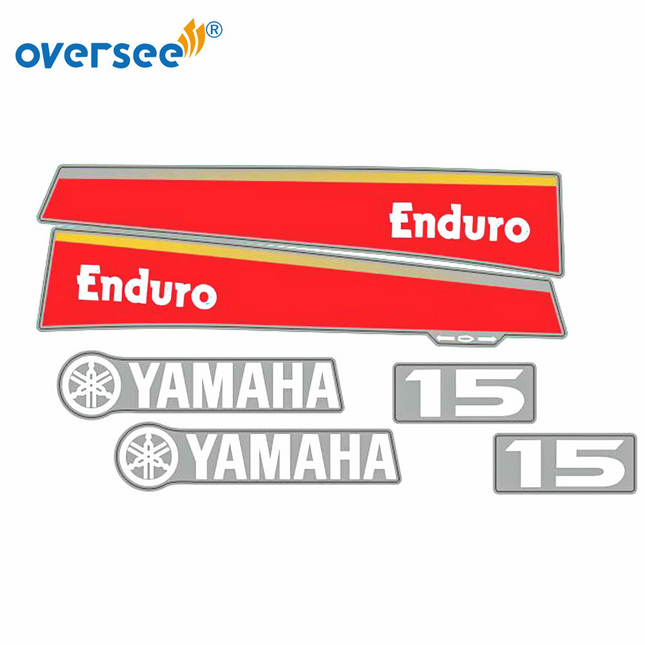 For Yamaha 15HP 2T Outboard Graphics/Sticker Kit Anti-UV Top Cowling Not Fade