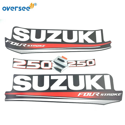 Top Cowling Sticker For Suzuki 4 Stroke 250HP Graphics/Sticker Kit Decals