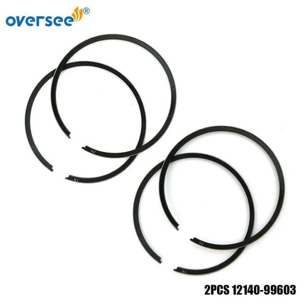 2PCS 12140-99603 RING SET For Suzuki 2-3.5-4-5-6-7.5-8-9HP DT8 Outboard Engine 12140-99604