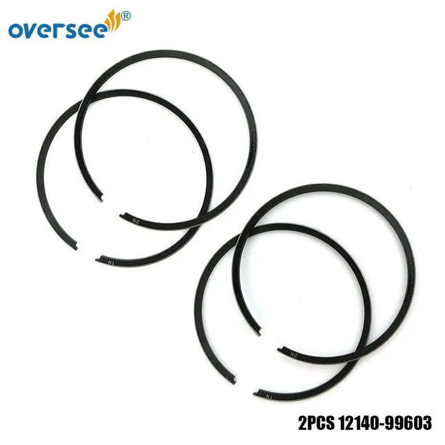 2PCS 12140-99603 RING SET For Suzuki 2-3.5-4-5-6-7.5-8-9HP DT8 Outboard Engine 12140-99604