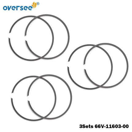 3 Sets 66V-11603-00 Piston Ring STD For PWC YAMAHA 1200 GP1200R XLT1200 Outboard Engine