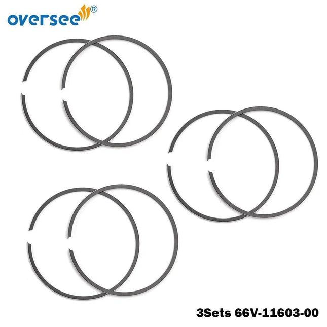 3 Sets 66V-11603-00 Piston Ring STD For PWC YAMAHA 1200 GP1200R XLT1200 Outboard Engine