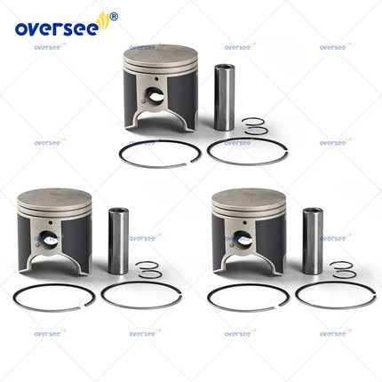 3 Sets Standard 79.9mm Piston Kit for Yamaha GPR XL XLT 800 1200 PV 66V-11631 66E-11631-01