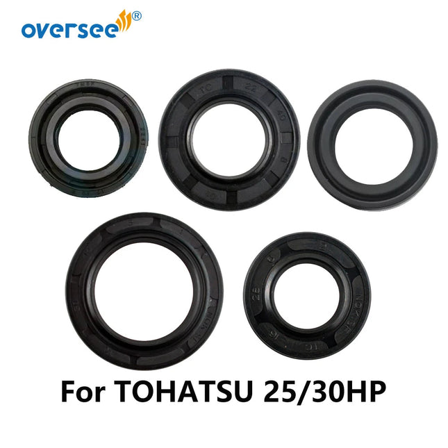 346-60111 Oil Seal Repair Kit For Tohatsu Outboard Motor 25HP 30HP Shaft Seals Crankshaft Seals 126-00121 346-00122 346-01215