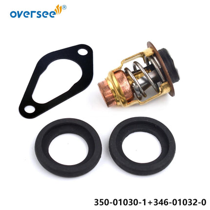 350-01030-1 Outboard Thermostat with Gasket 346-01032-0 for Nissan Tohatsu M15D2 M18E2 M8B M9.8B M9.9D2