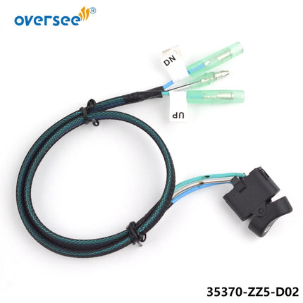 35370-ZZ5-D02 Boat Motor Power Trim & Tilt Switch for Honda Outboard Side Remote Control Box 24800-ZZ5-A02