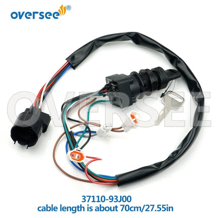 37110-93J00 Ignition Key Switch For Suzuki Outboard 4 Stroke 15-250HP 1998-2011 Engine 37110-93J01