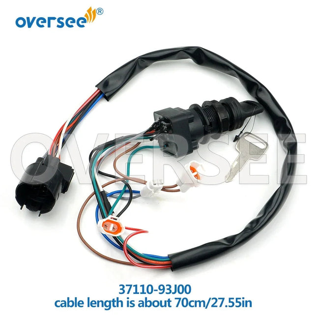 37110-93J00 Ignition Key Switch For Suzuki Outboard 4 Stroke 15-250HP 1998-2011 Engine 37110-93J01