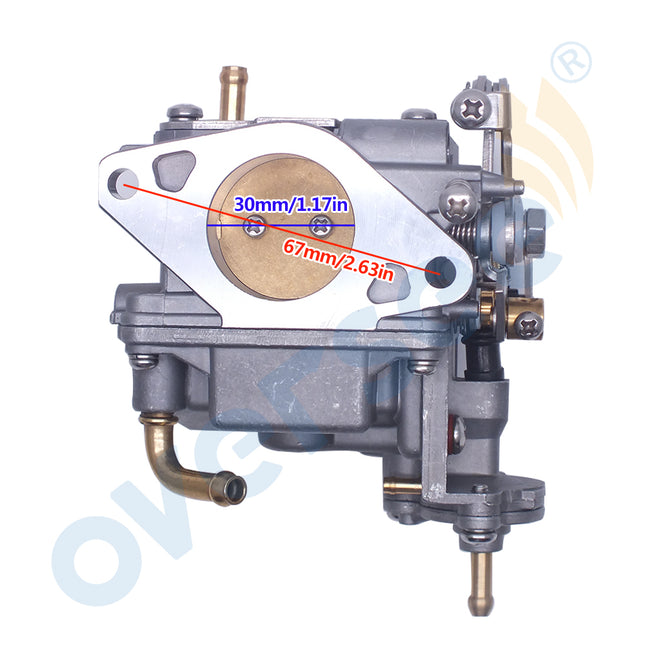 Carburador 3BJ-03100-0 para motor fueraborda Tohatsu de 4 tiempos MFS 15HP Motor 3BJ-03100 3BJ031000, 