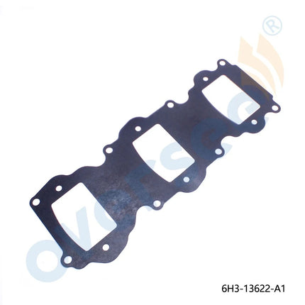 6H3-13622 Intake Manifold Gasket for Yamaha 60HP 70HP 3-Cyl Outboard Engine 6H3-13622-A1