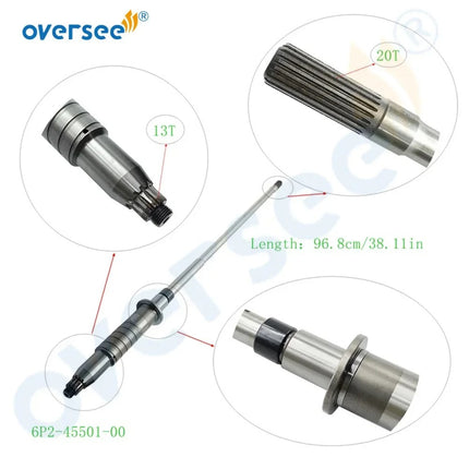 Oversee 6P2-45501-00 Drive Shaft 25" for Yamaha 250HP Outboard Motor F250 FL250 Driveshaft 6P2-45501-01