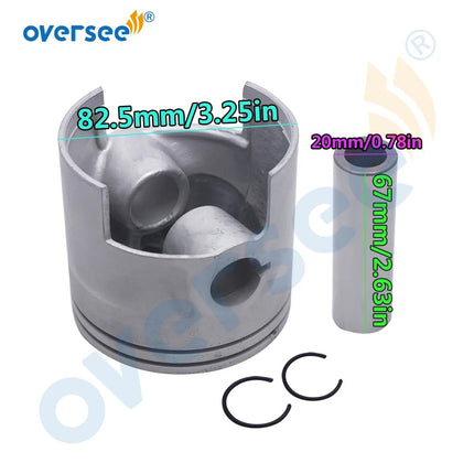 688-11636 Piston Kit 688-11605 Piston Ring +050 For Yamaha Outboard Motor 2T 75HP 85HP 90HP Parsun T85 Oversize 050