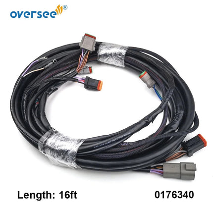 0176340 System Check Main Modular Wiring Harness Cable for Evinrude Johnson OMC Outboard Motor 5006180, 176340 16ft/4.87m
