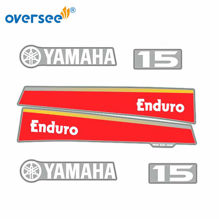 For Yamaha 15HP 2T Outboard Graphics/Sticker Kit Anti-UV Top Cowling Not Fade