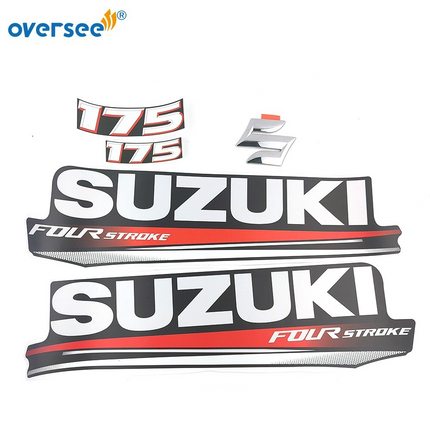 Top Cowling Sticker For Suzuki 4 Stroke 175HP Graphics/Sticker Kit Decals