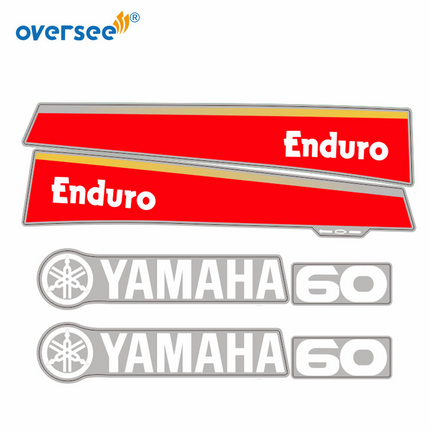 For Yamaha 60HP 2T Outboard Graphics/Sticker Kit Anti-UV Top Cowling Not Fade