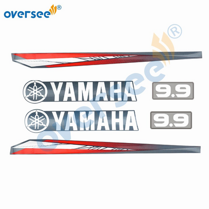 Top Cowling Sticker For Yamaha 9.9HP 2T Anti-UV Graphics/Sticker Kit Decals