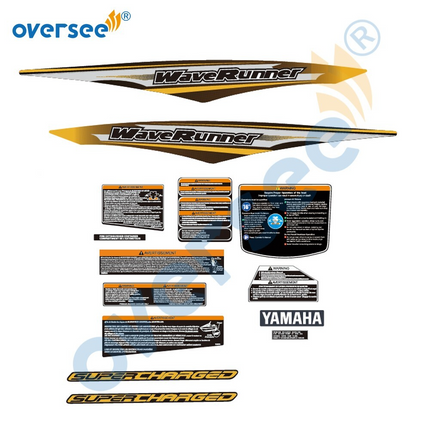 For Yamaha 2010 FZ S SVHO Super Vorteh High Output Wave Runner Decals Stickers
