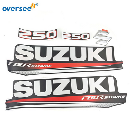 Top Cowling Sticker For Suzuki 4 Stroke 250HP Graphics/Sticker Kit Decals