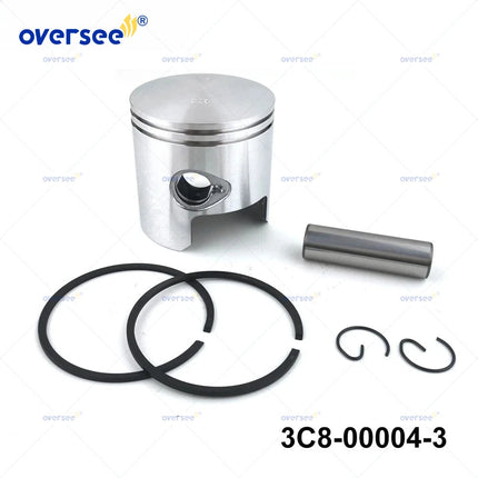 3C8-00004 Piston Kit Oversize +0.5MM for Tohatsu 40HP 50HP M40D M50D 3C8000043 for Mercury Mariner 3Cyl 779-96152 3C8-00004-3