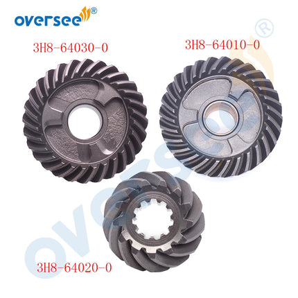 3H8-64010 Gear Kit For Tohatsu Outboard Parts 4 Stroke 9.9HP 18HP Inclued Forward Reverse Pinion Gears 3H8-64020 3H8-64030