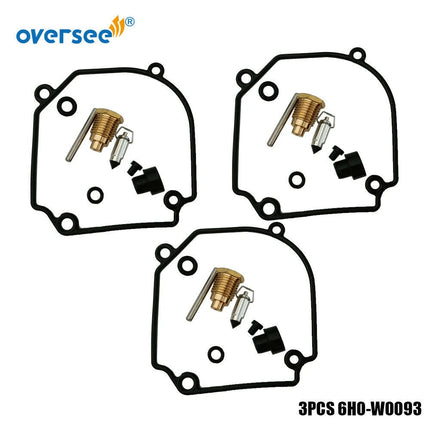 3set 6H0-W0093-00 Carburetor Repair Kit Without Float For Yamaha 75HP 80HP C-TLR Outboard Engine