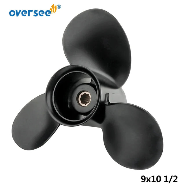 48-828158A12 Propeller For Mercury New Black Max 9x10.5 Prop 6-15hp 48-828158A12 Outboard Motor